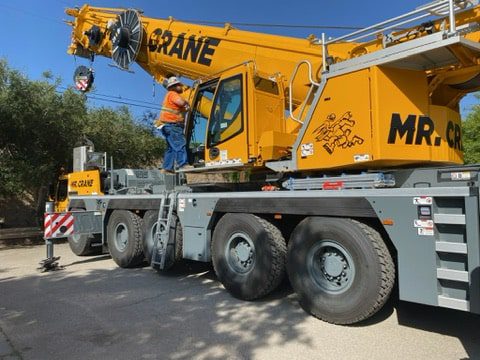 Landscaping Crane Rental