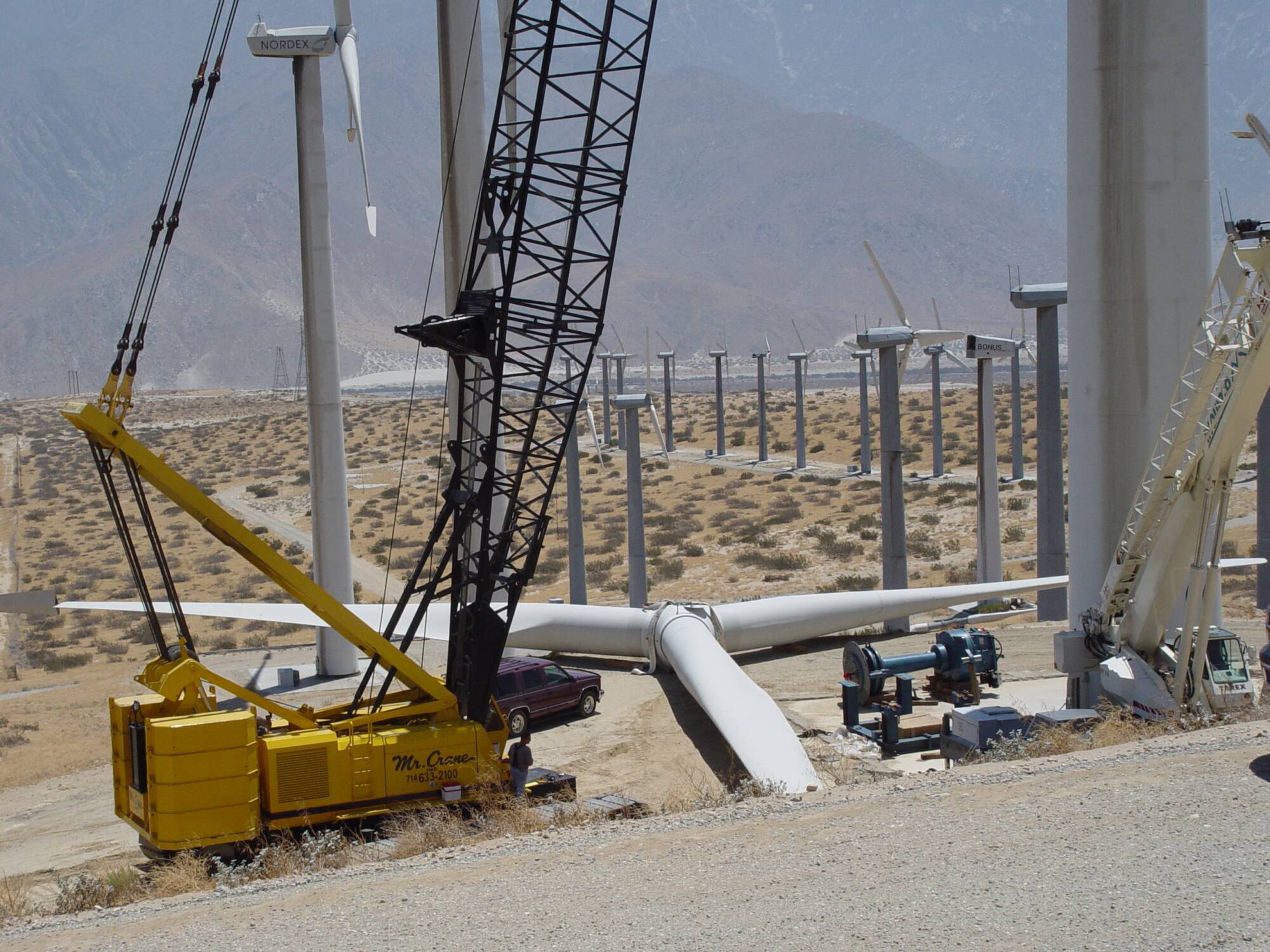 Wind Turbine Crane Lift